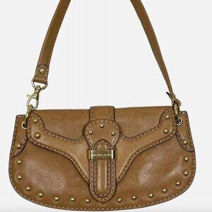 Michael Kors Leather Studded Baguette Mini